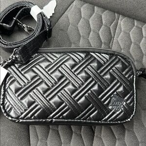 Lug Black Textured Crossbody Bag NEW